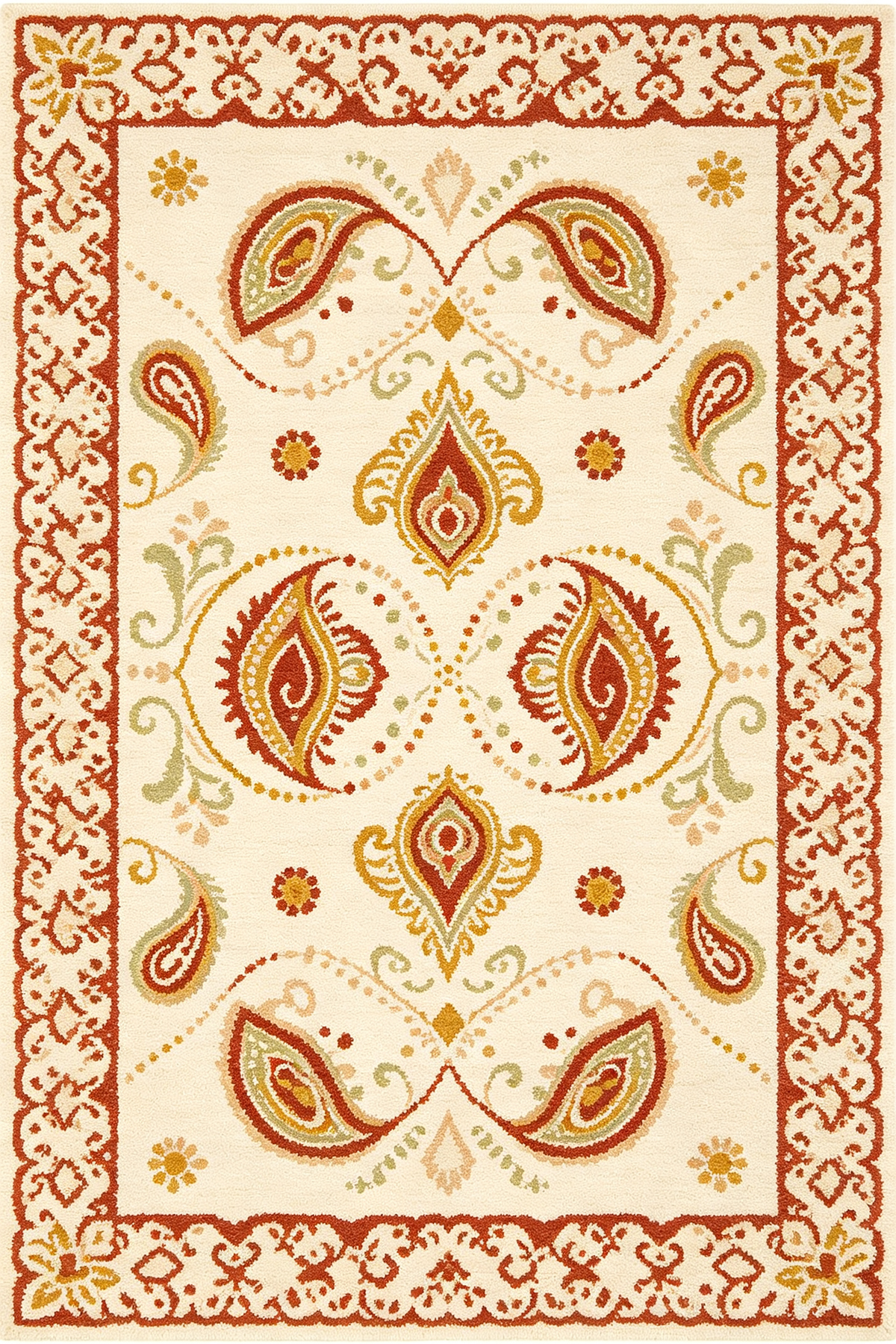 Paisley Vintage Floral Area Rug