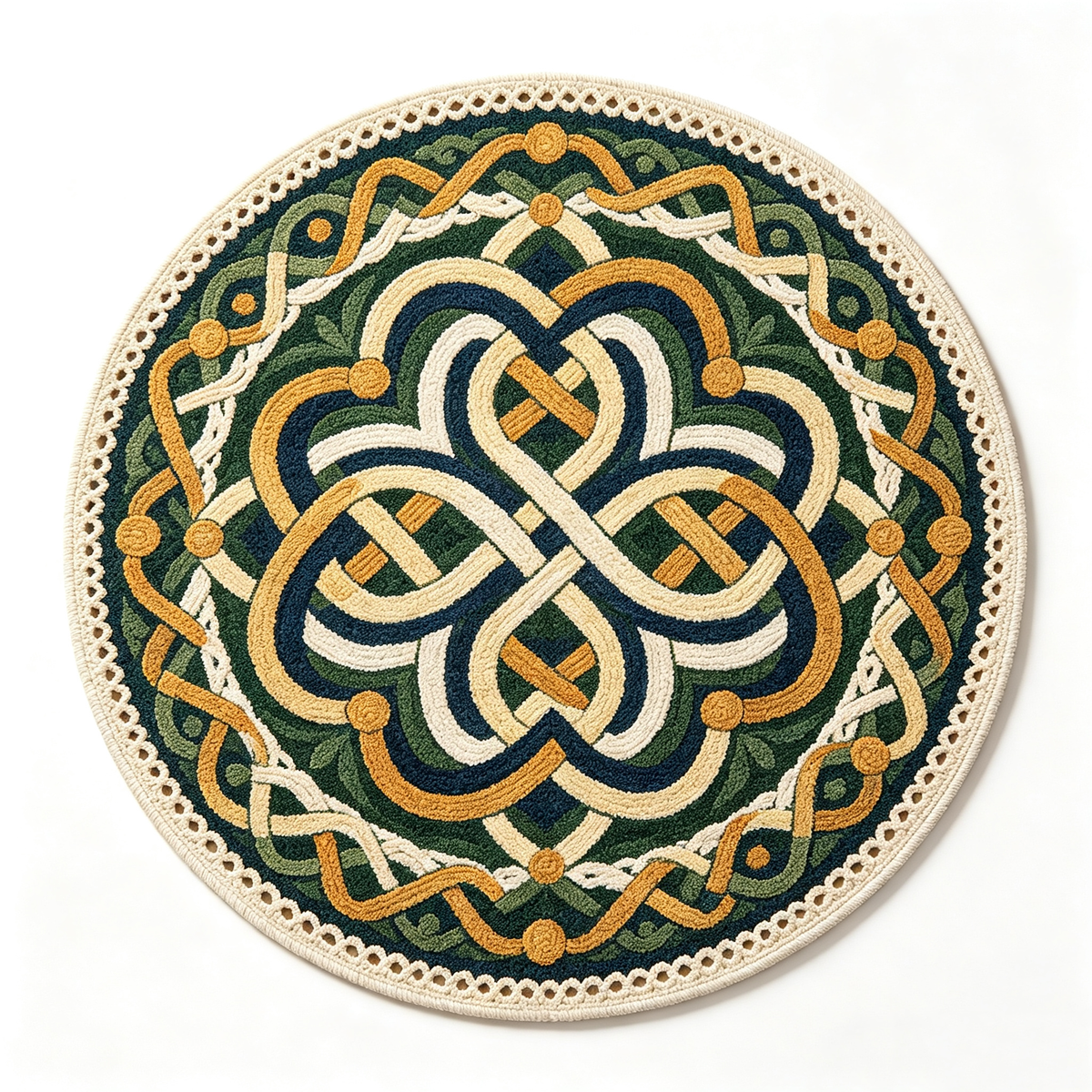 Celtic Knot Round Area Rug